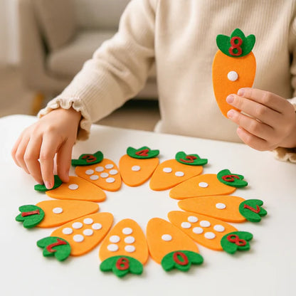 Math Carrots: Montessori Counting and Sorting Toy