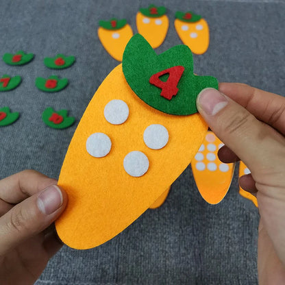 Math Carrots: Montessori Counting and Sorting Toy