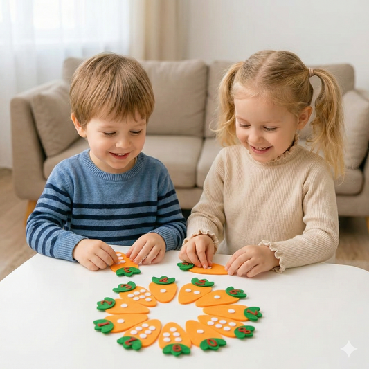 Math Carrots: Montessori Counting and Sorting Toy
