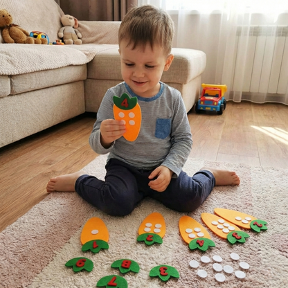 Math Carrots: Montessori Counting and Sorting Toy